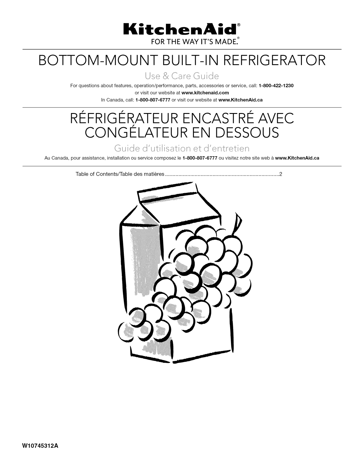 KitchenAid KBBX104EPA0 Owner’s Manual