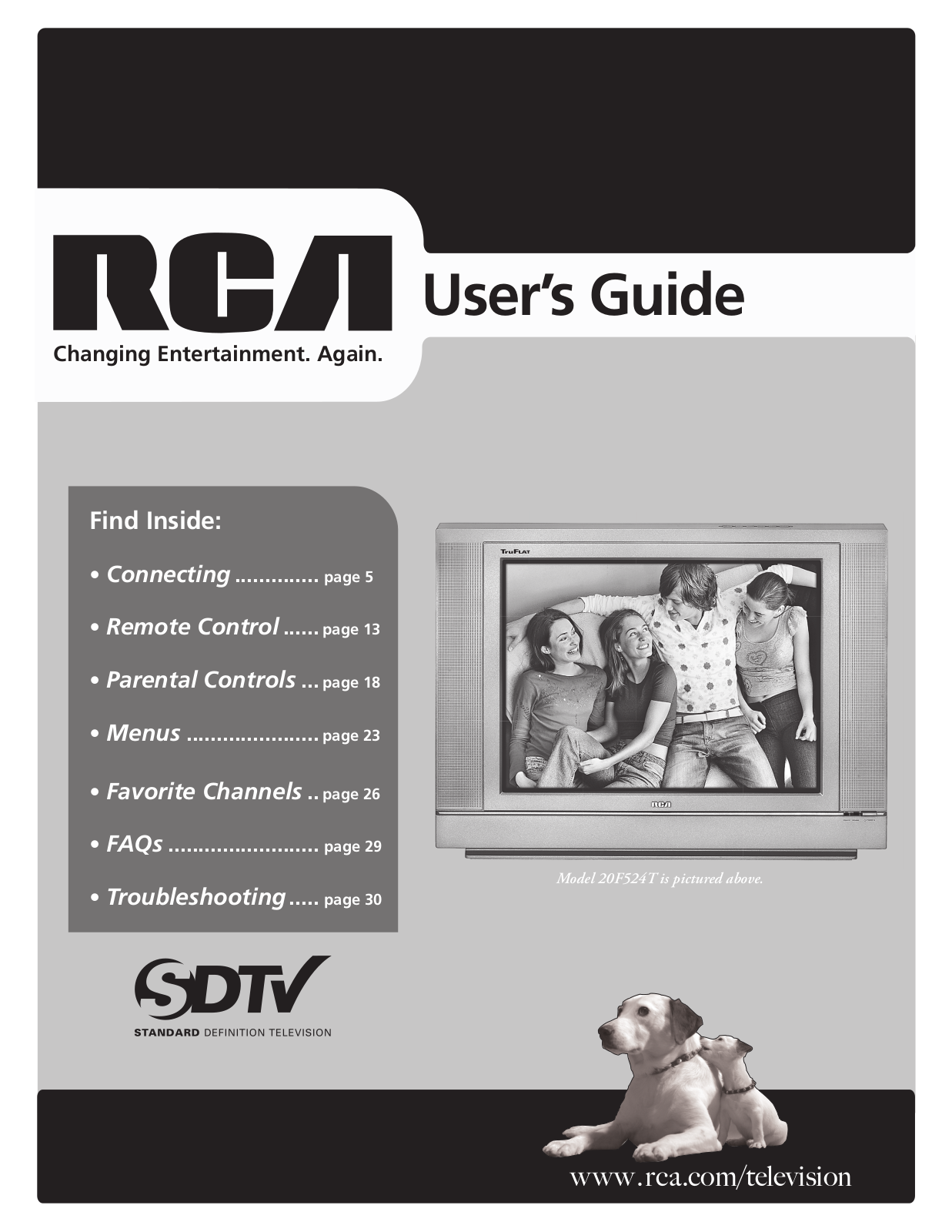 RCA 20F524T User Manual