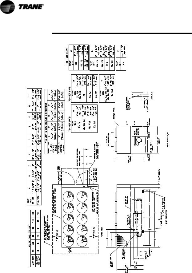 Trane RTAA-70, RTAA-80, RTAA-90, RTAA-100, RTAA-110 Installation Manual