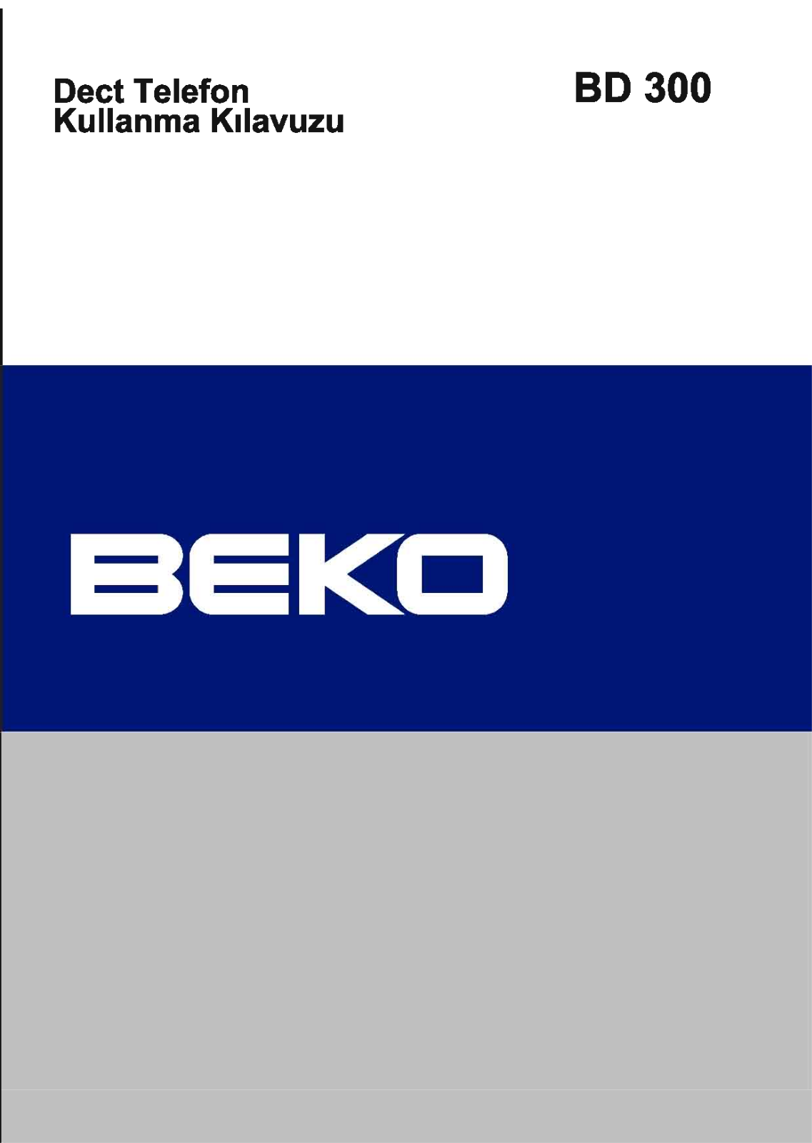 Beko BD 300 User Manual