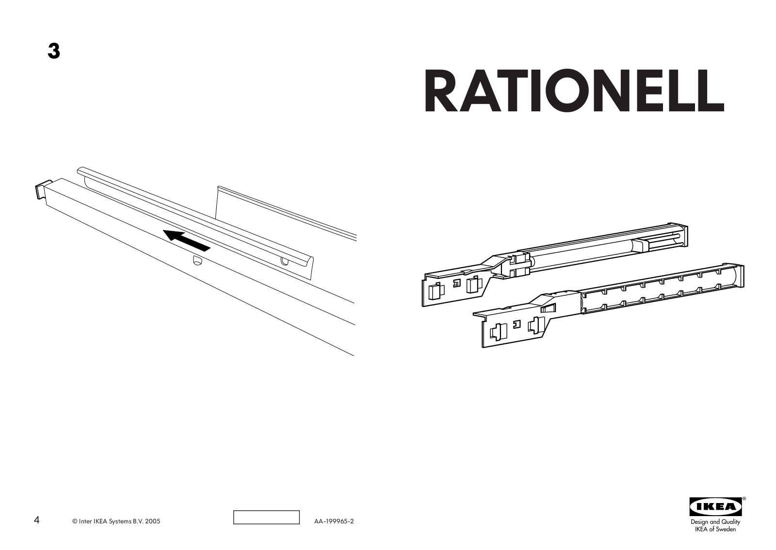 IKEA RATIONELL DRAWER DAMPER 2PK Assembly Instruction