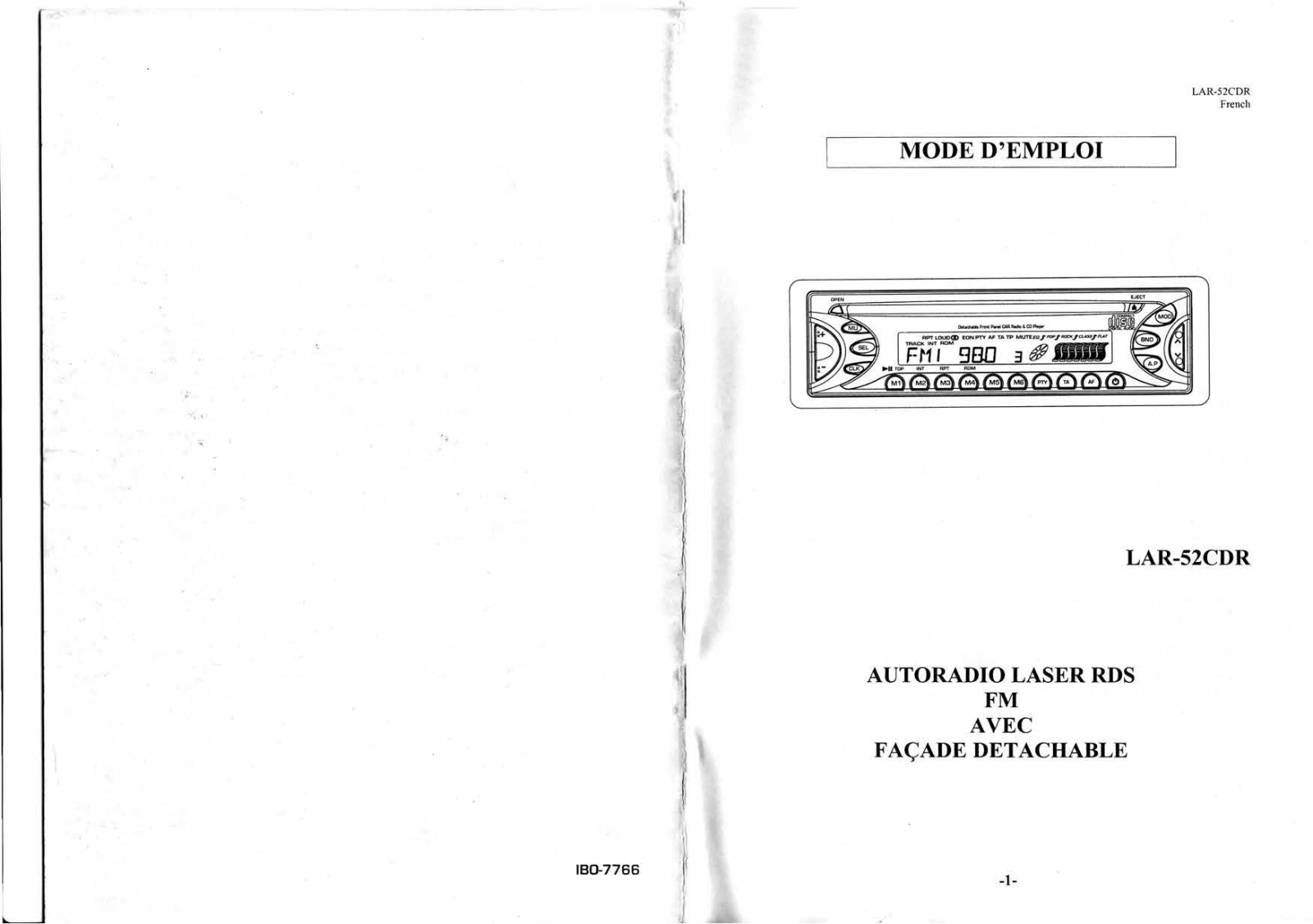 TOKAI LAR-52CDR User Manual