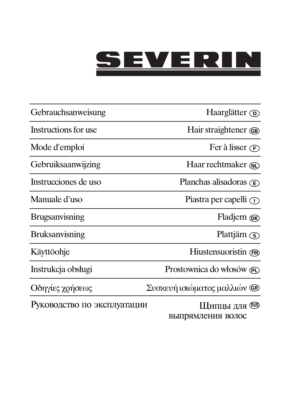 Severin HC 6859 DATASHEET