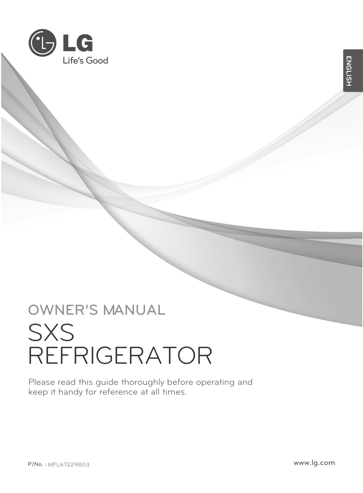 LG GR-R207BLJV Owner’s Manual
