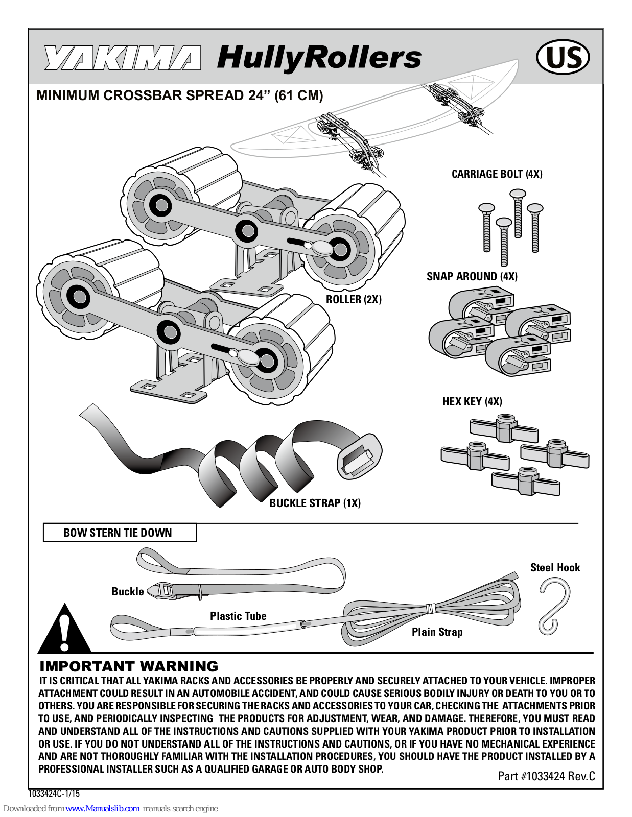Yakima HullyRollers User Manual - ManualMachine.com