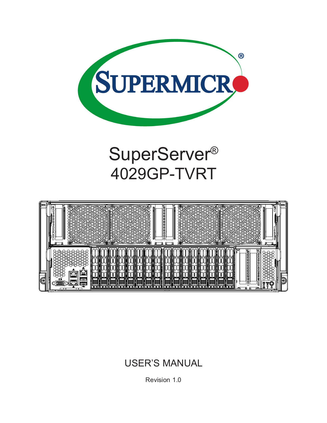 Supermicro 4029GP-TVRT User Manual