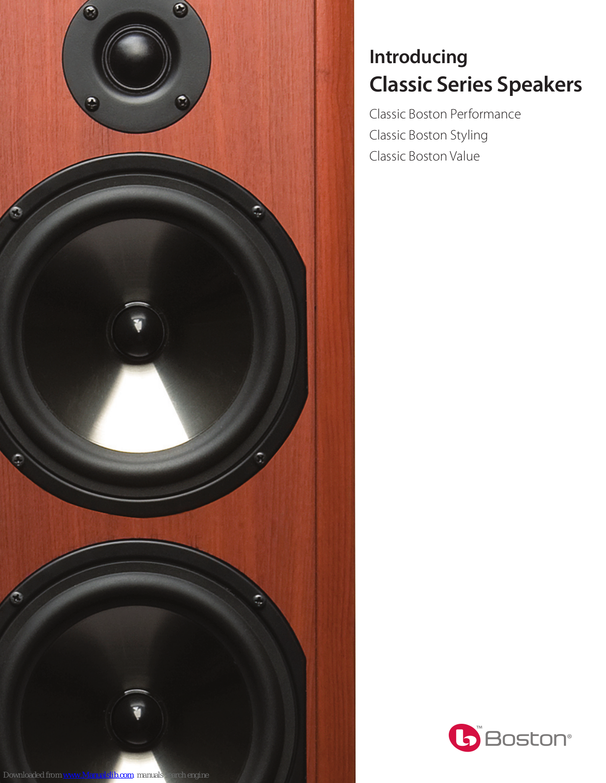 Boston Acoustics CS2310, CS225, CS 226, CS 23, CS 26 Specifications