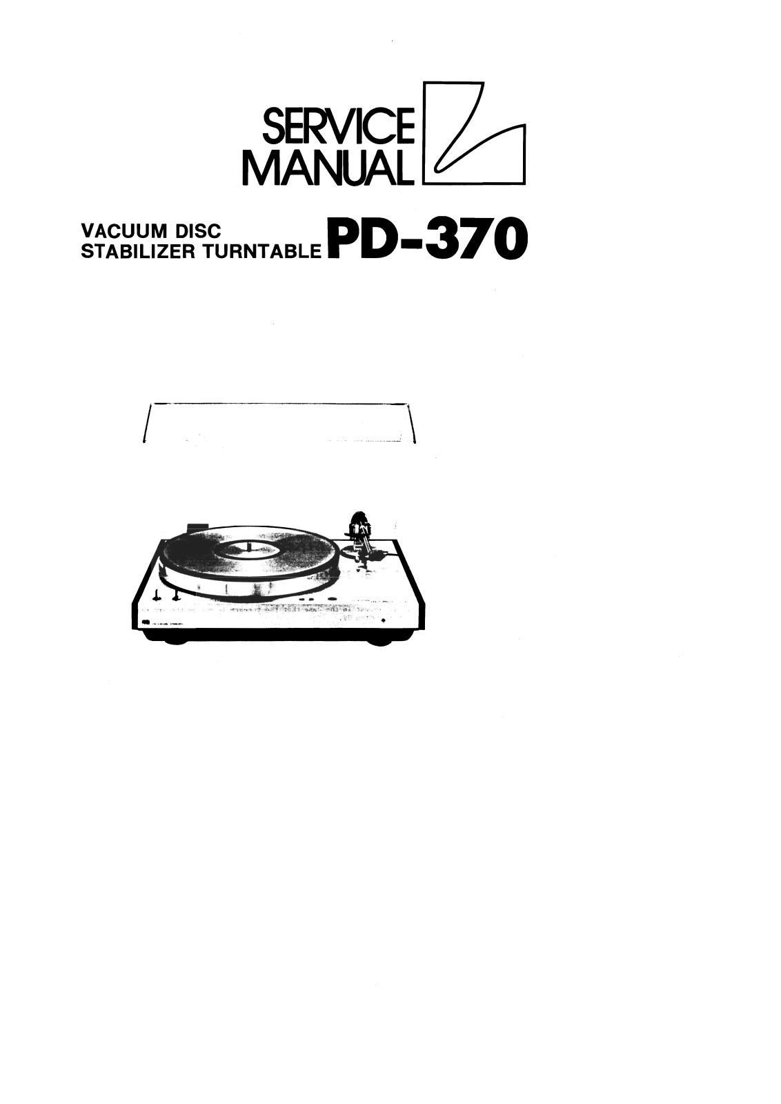 Luxman PD-370 Service Manual