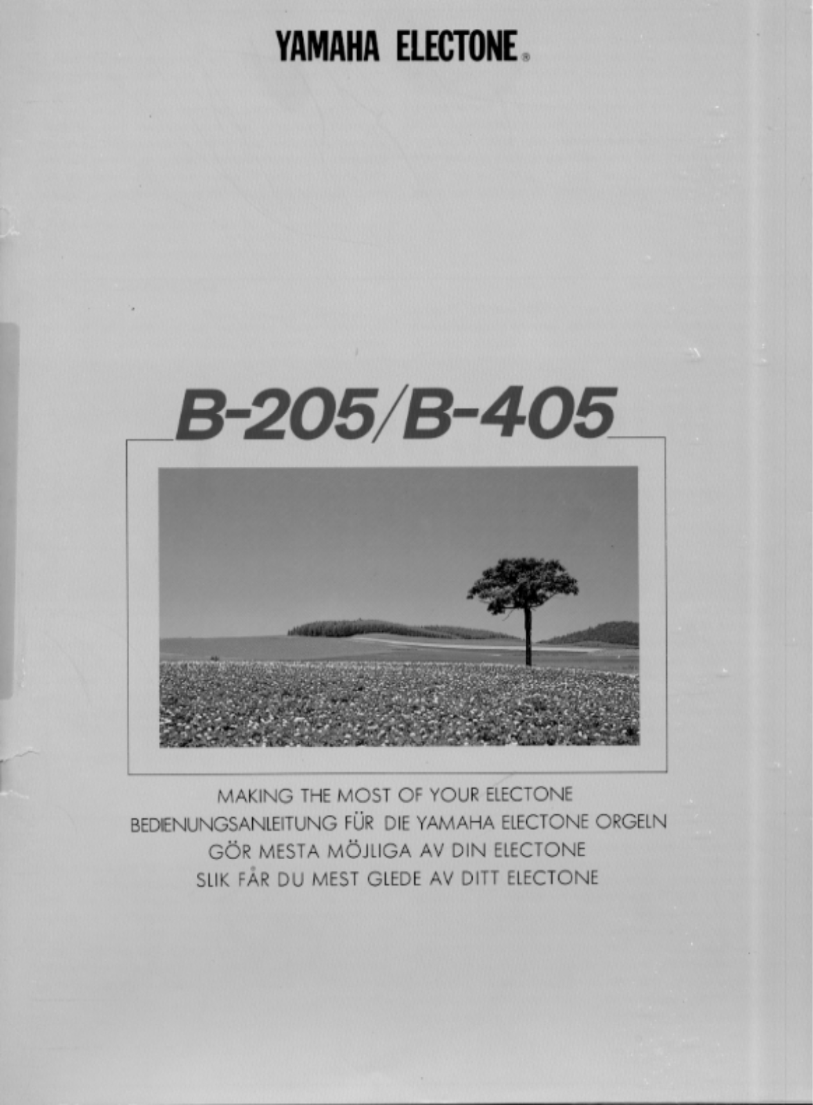 Yamaha B405, B205 User Manual