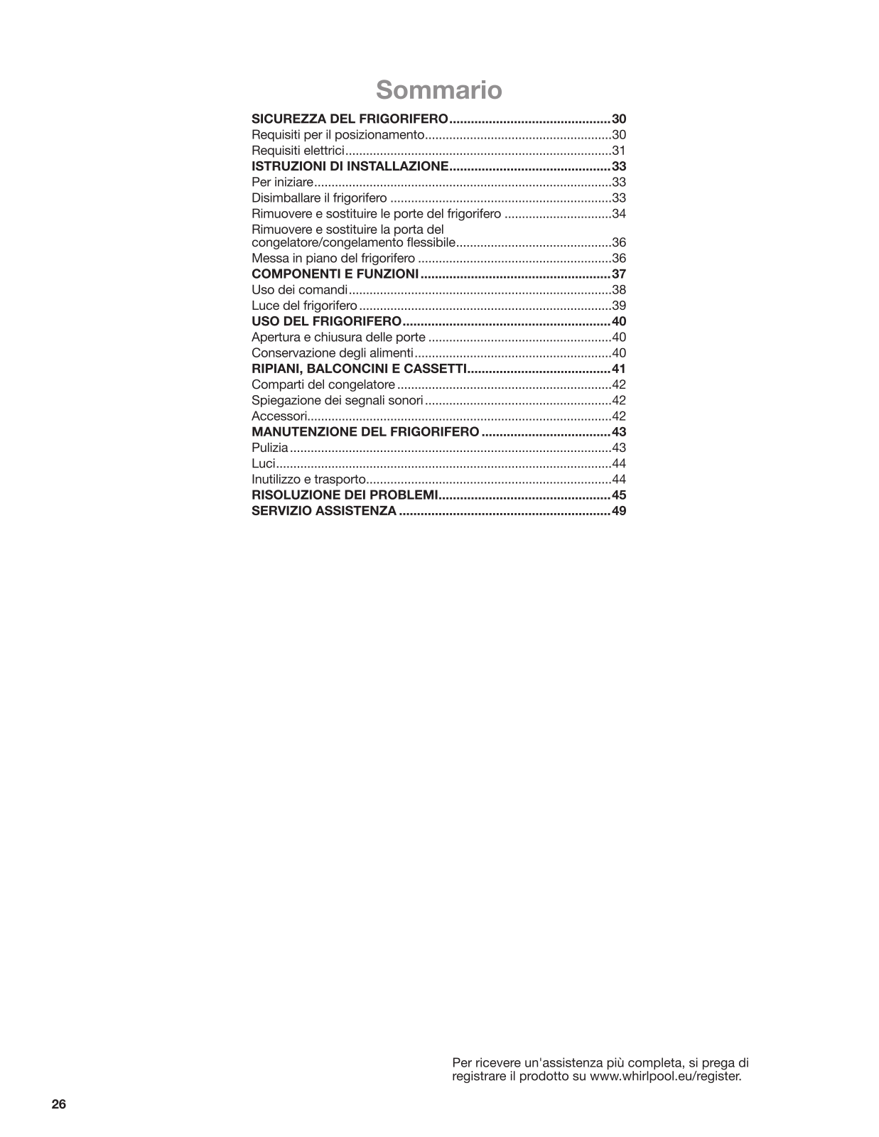 WHIRLPOOL WQ9 B2L User Manual