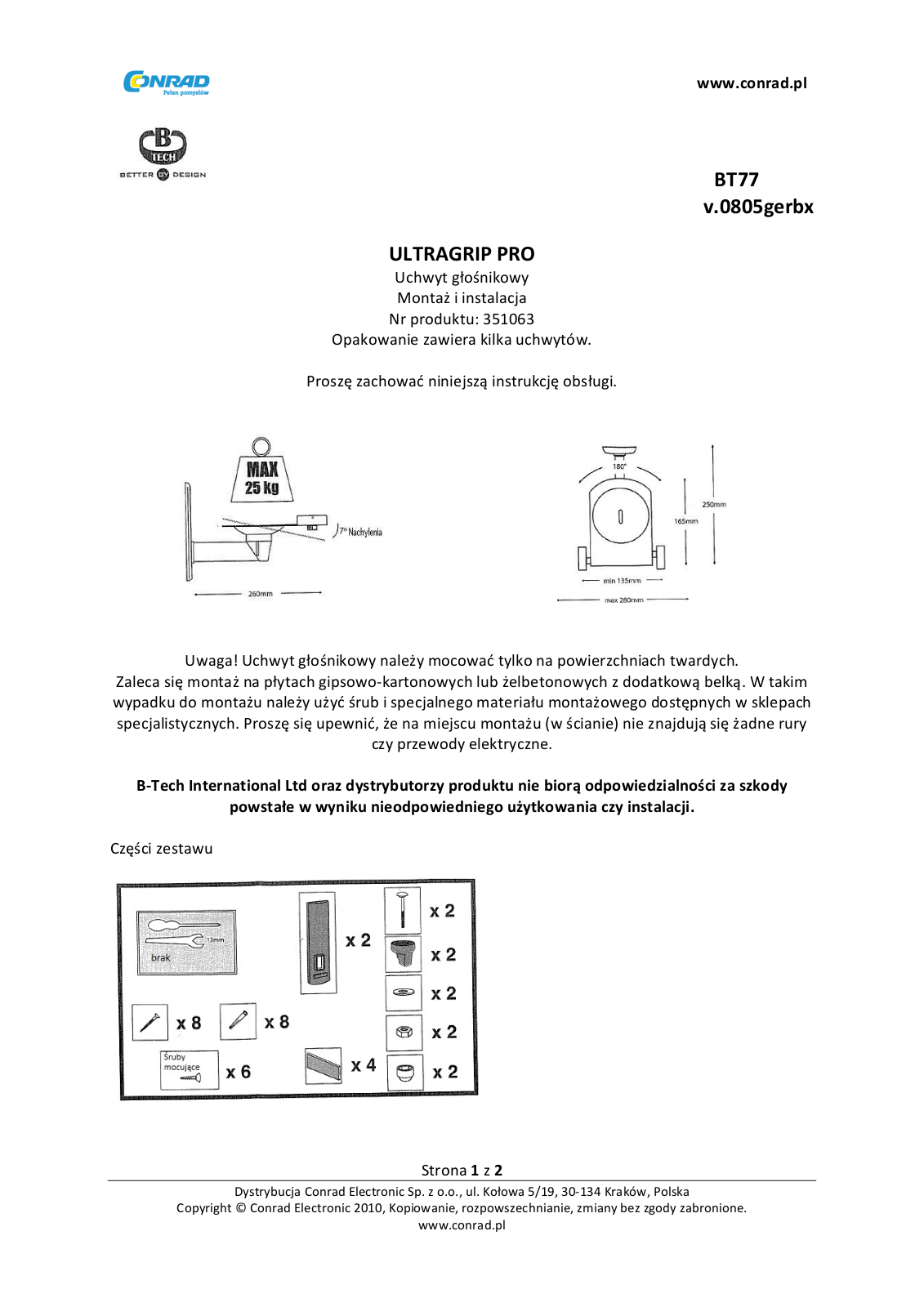 B-Tech BT77 User guide - ManualMachine.com