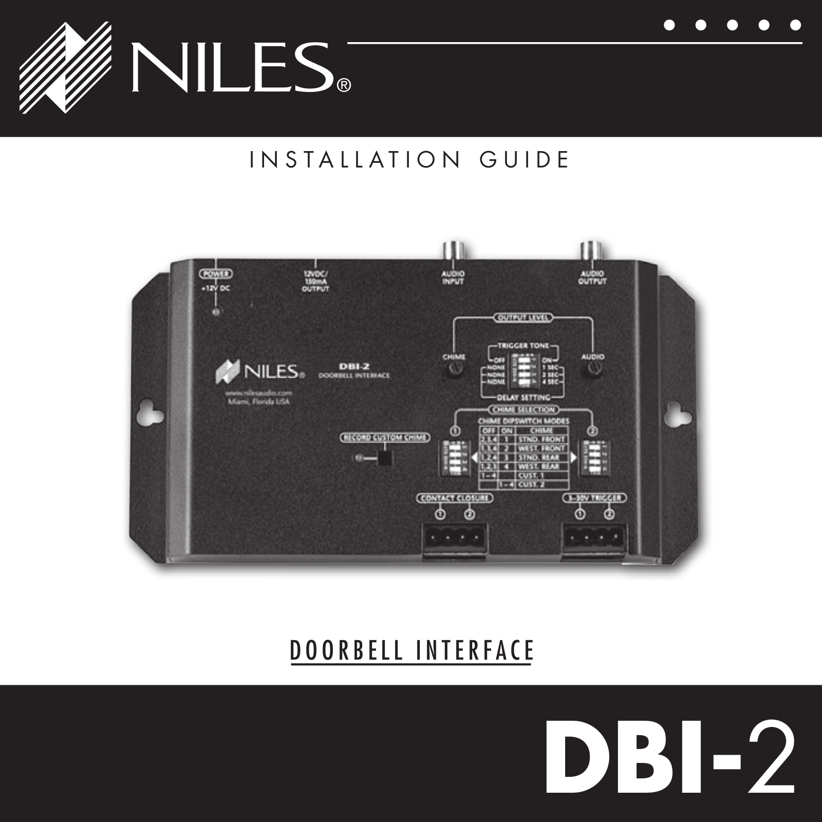 Niles Audio DBI-2 User Manual