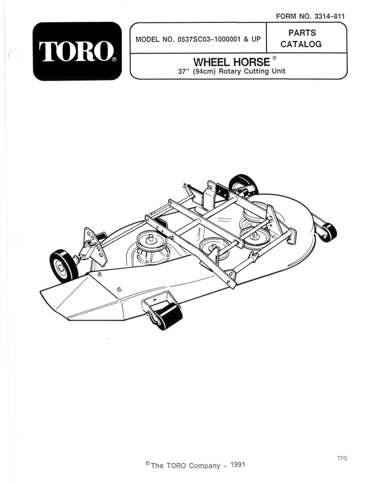 Toro 05-37SC03 Parts Catalogue