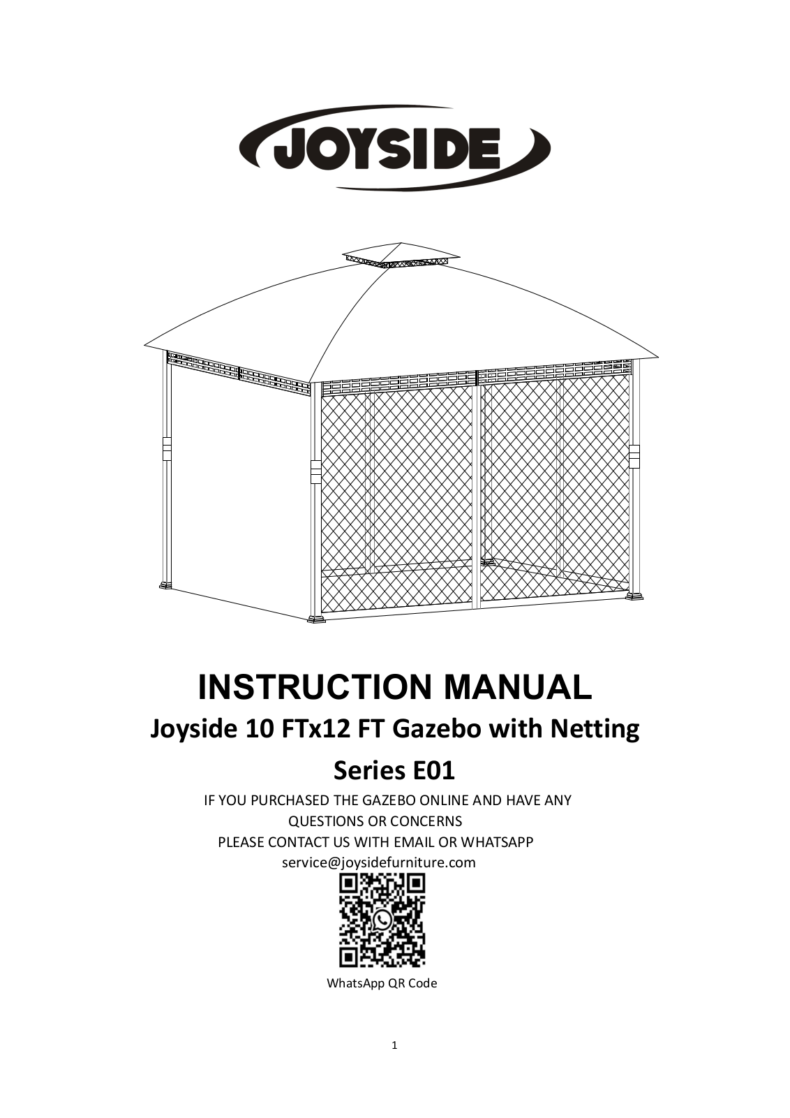 Joyside JYSI1015 Installation & Assembly - ManualMachine.com