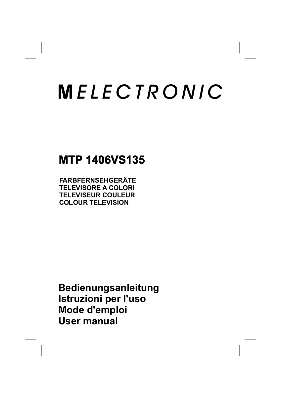 MELECTRONIC MTP 1406VS135 User Manual - ManualMachine.com
