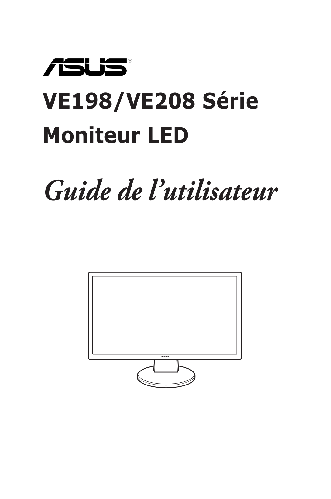 Asus VE208T, VE208S, VE198TL, VE198N User Manual