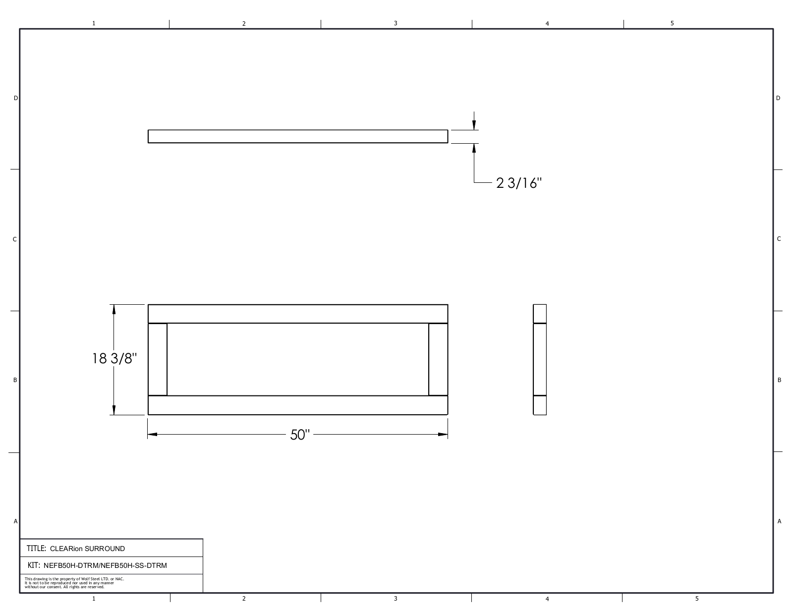 Napoleon NEFBD50HSSDTRIM Specs