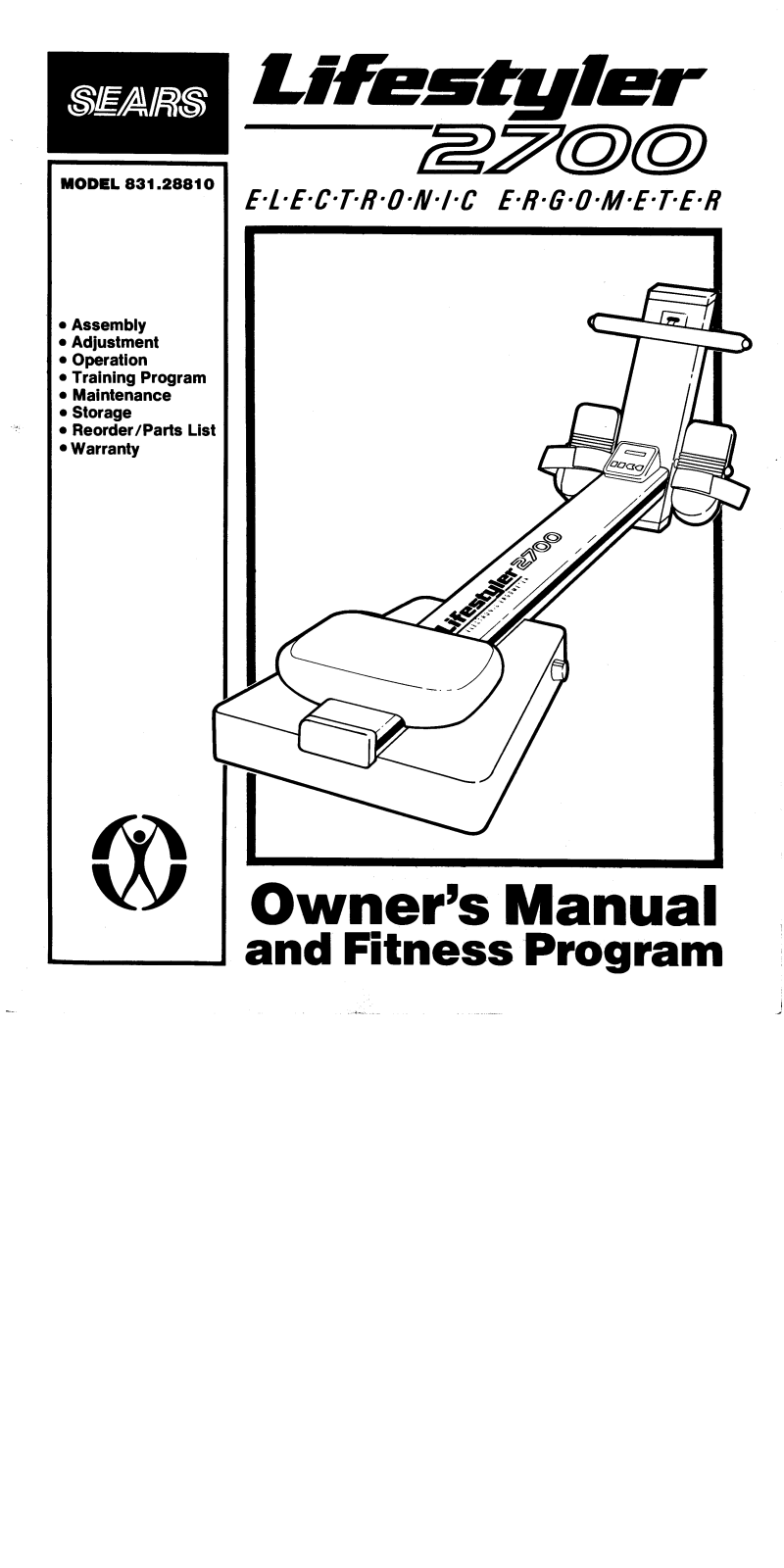 Lifestyler 831.288100 Owner's Manual