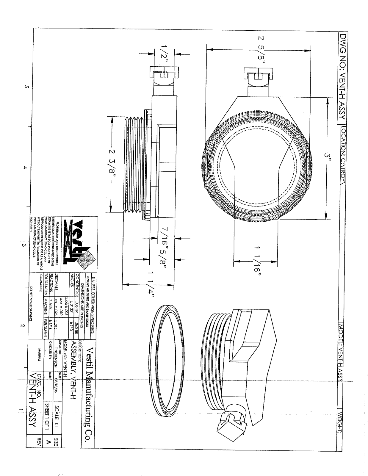 Vestil UCTW2237 Specifications - ManualMachine.com