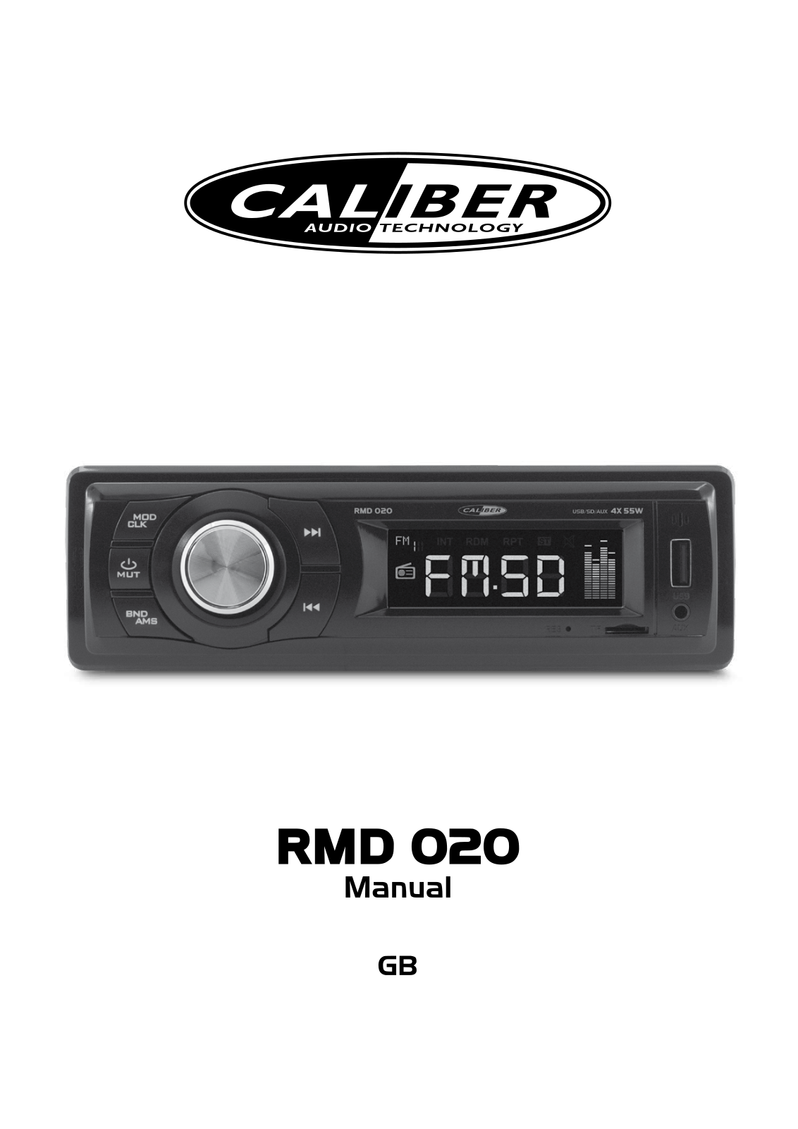 Caliber Audio Technology RMD020 User Manual