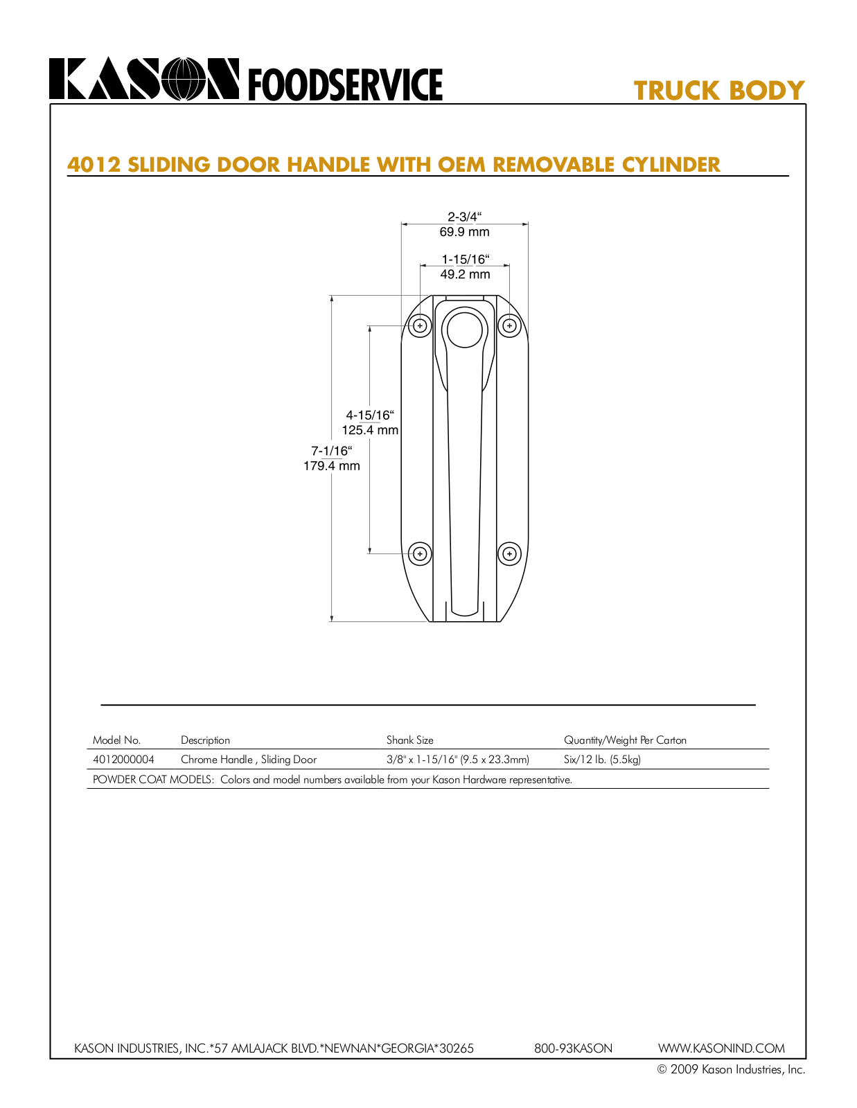 Kason 4012000004 User Manual - ManualMachine.com