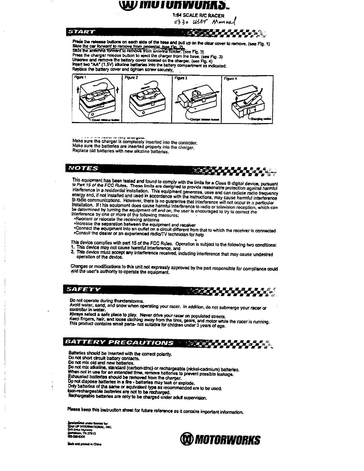 Meisida Electronic Toys MSD03301989 Users Manual