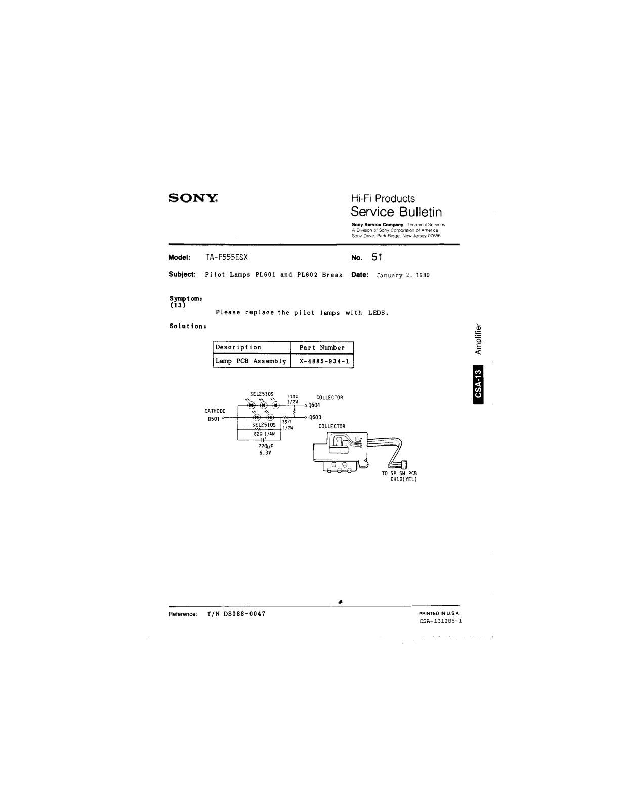 Sony TA-F555ESX Service Manual