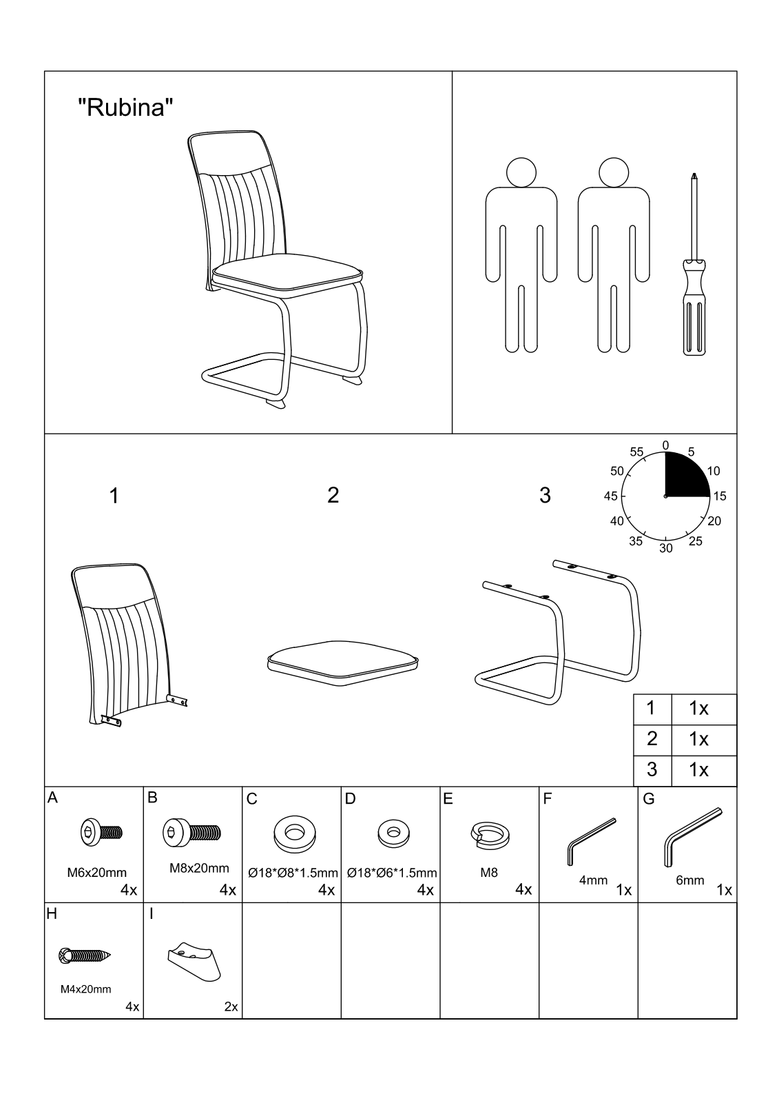 HELA Rubina Assembly instructions