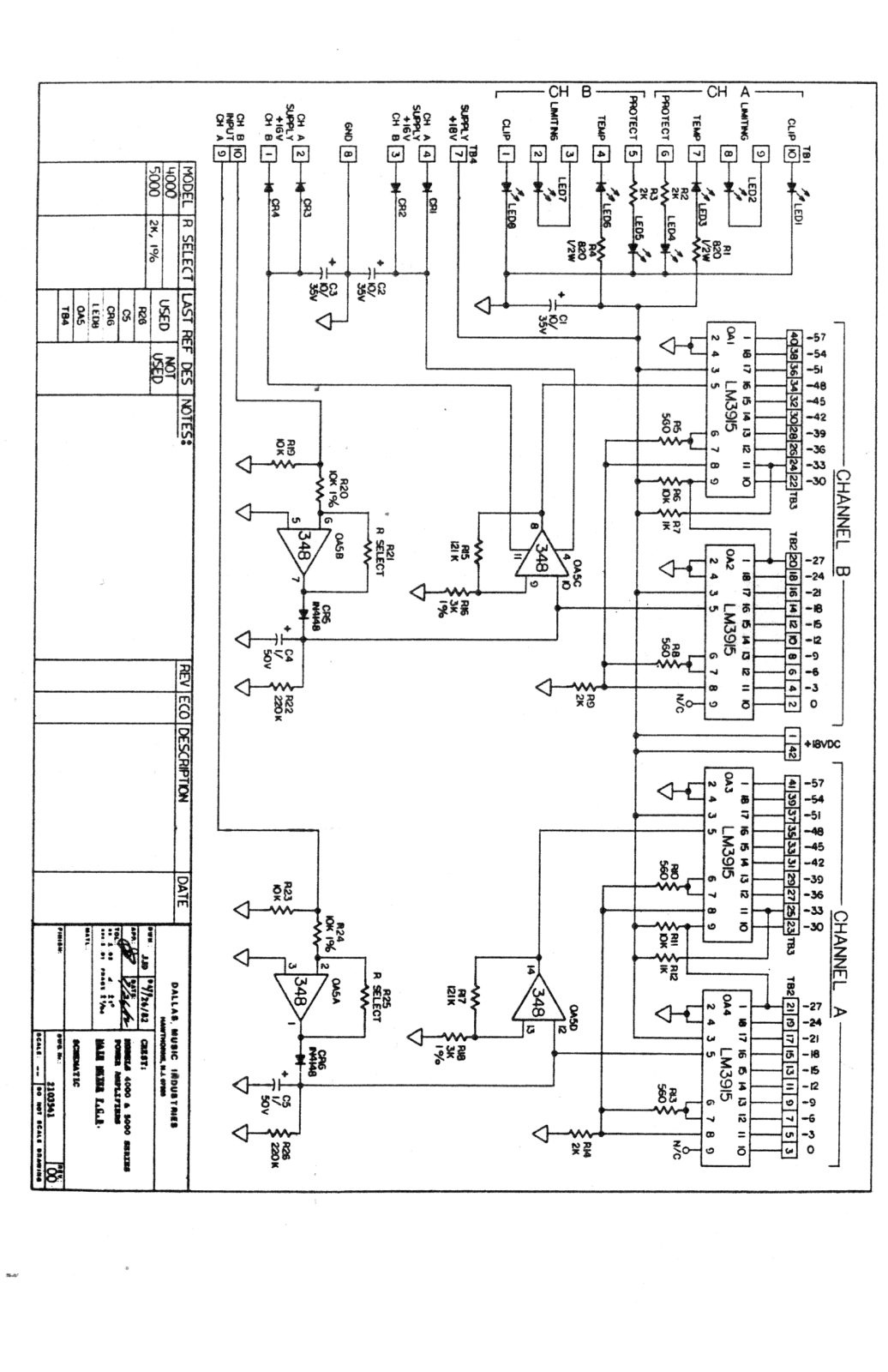 Crest pro5000, pro5001 schematic