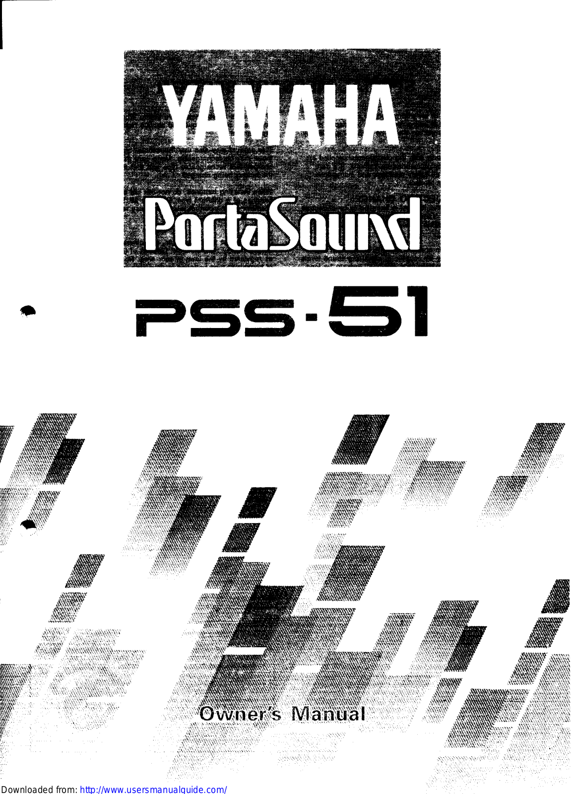 Yamaha Audio PSS-51 User Manual