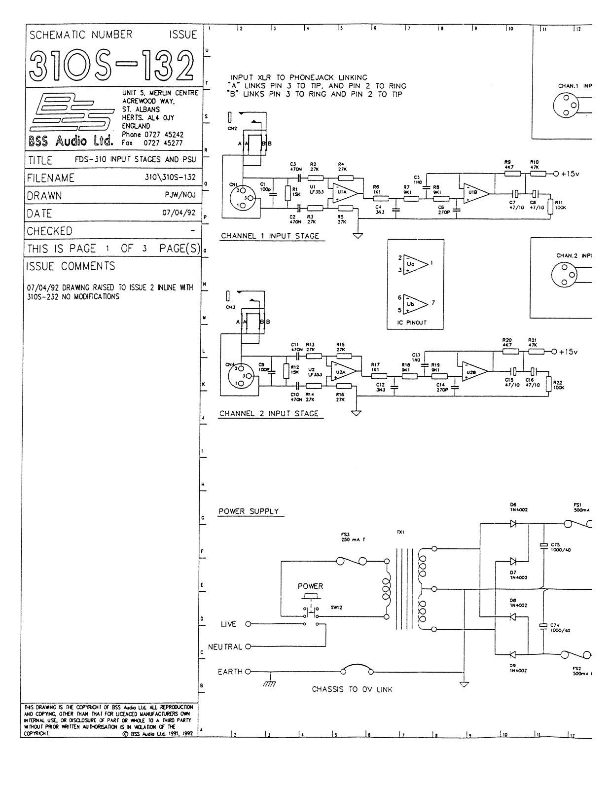 SONY B310 2A Service Manual