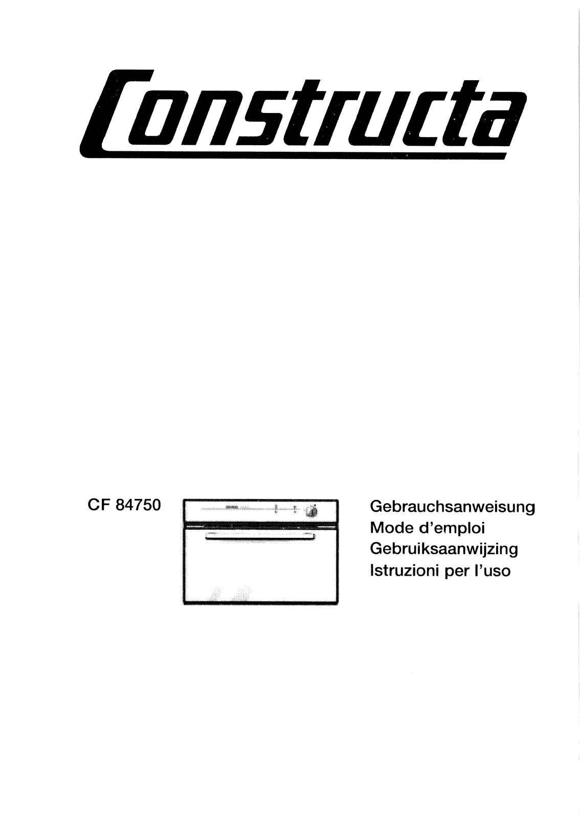 Constructa cf84750 User Manual