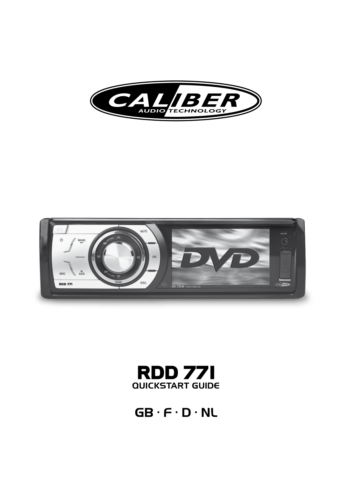 Caliber RDD 771 User Manual