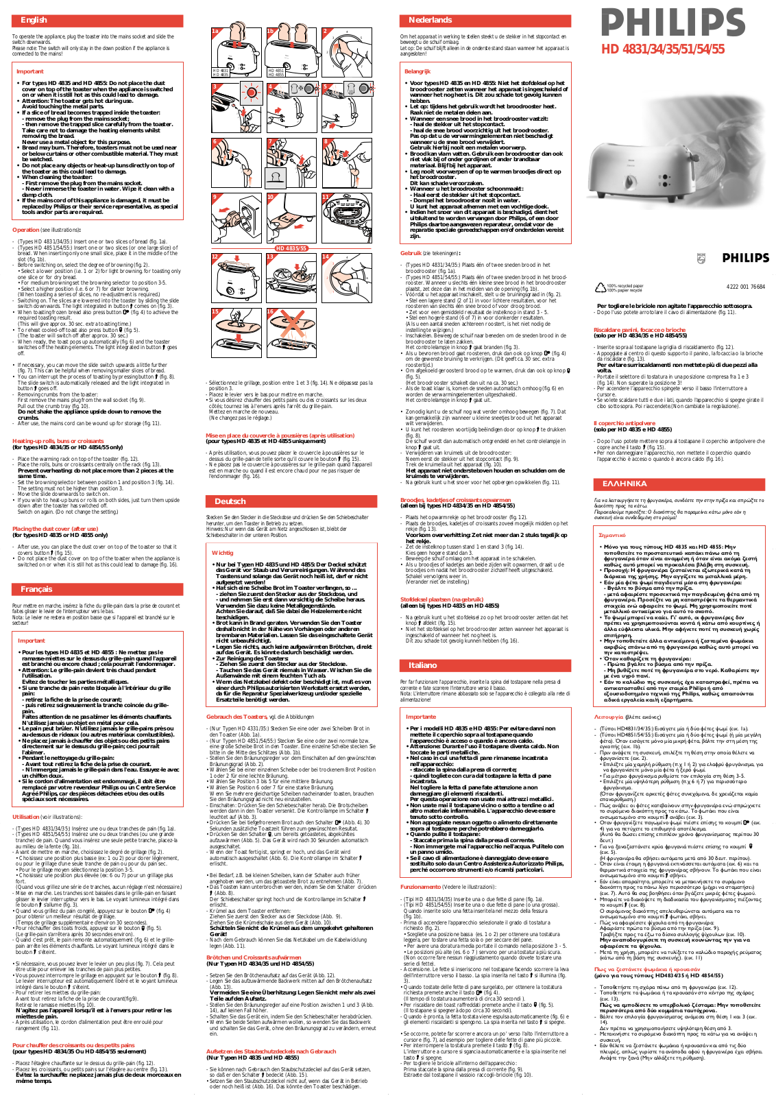 Philips HD4831/00 User Manual