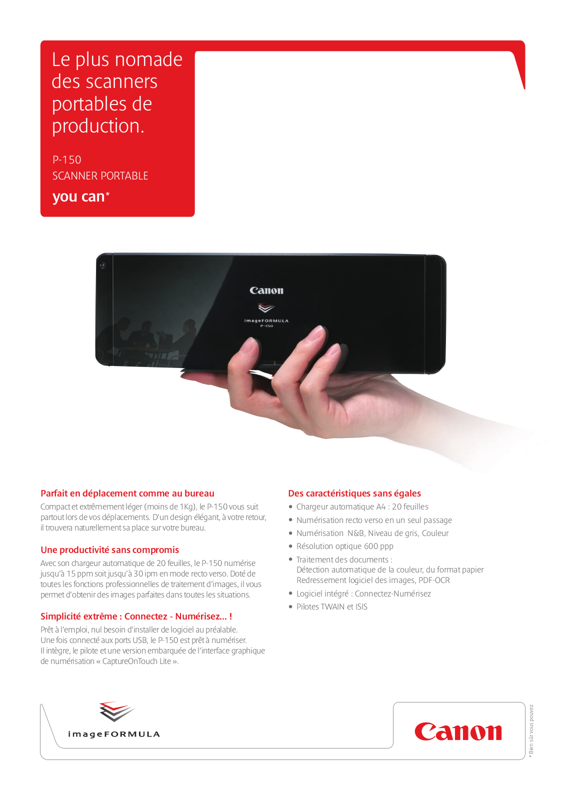 Canon P-150 BROCHURE