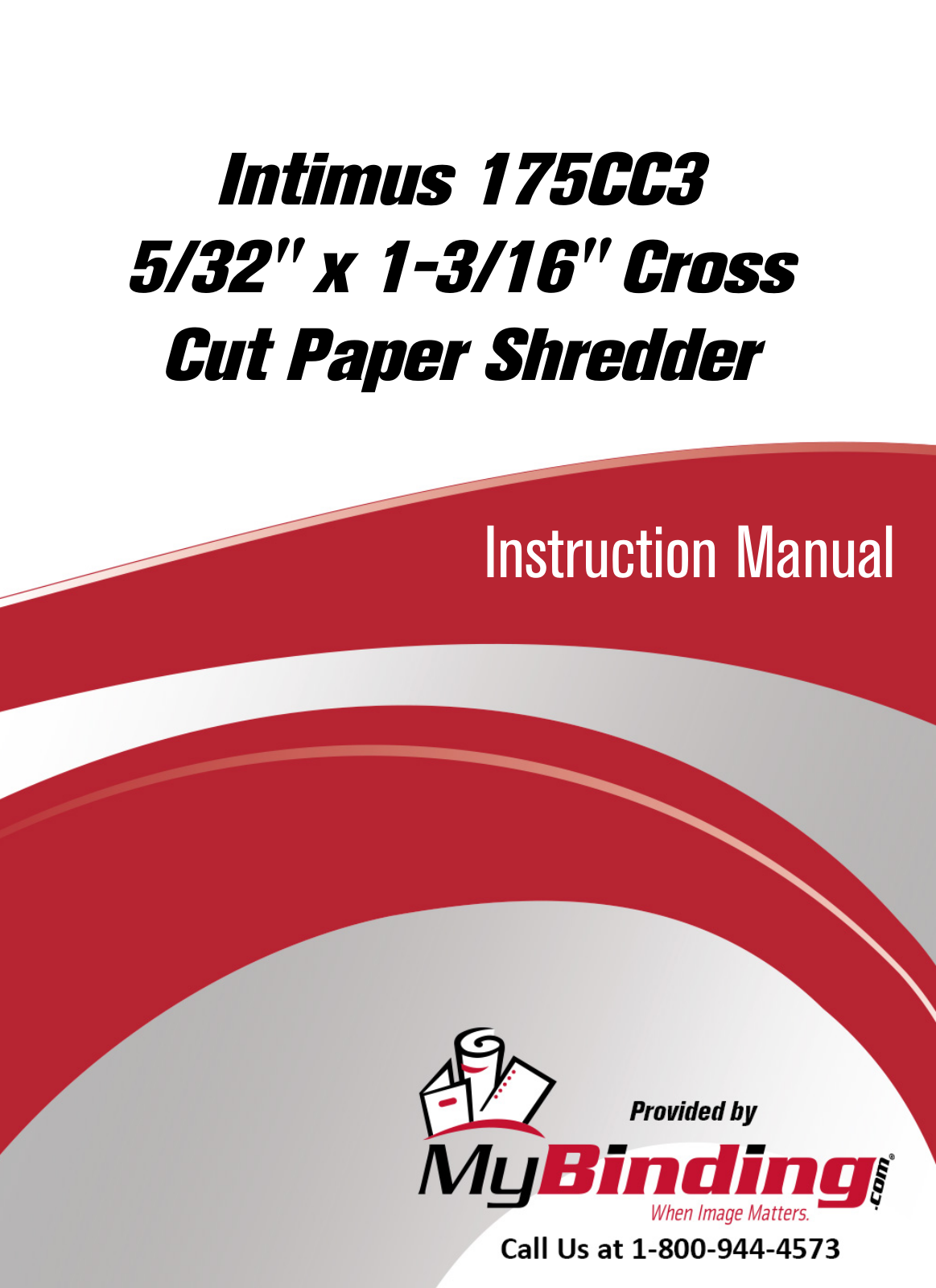 Intimus 175CC3 User Manual - ManualMachine.com