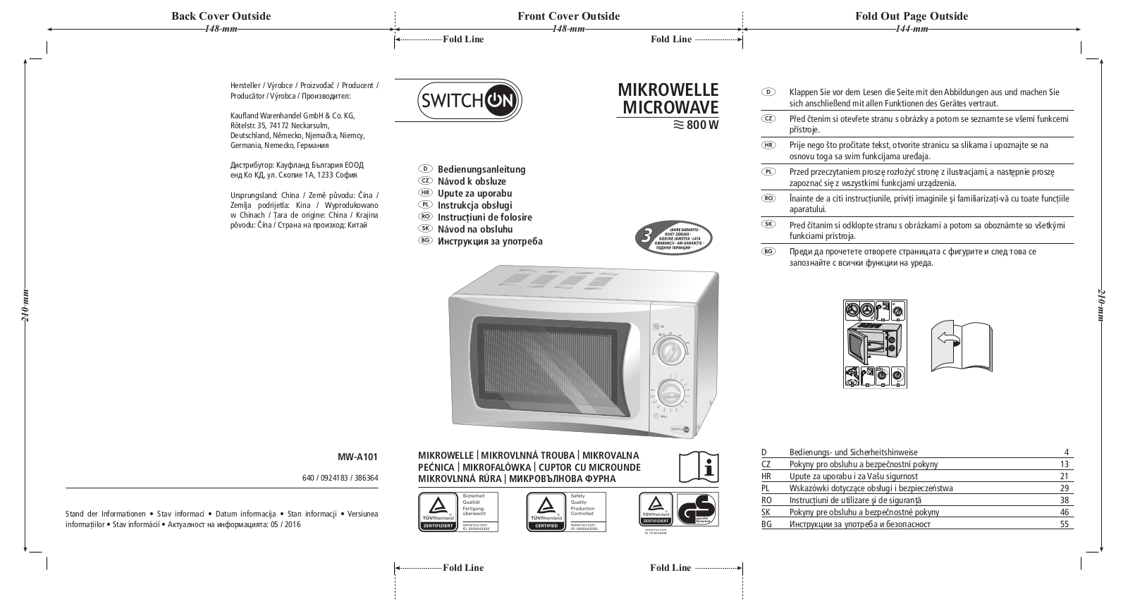 Switch On MW-A101 User Manual