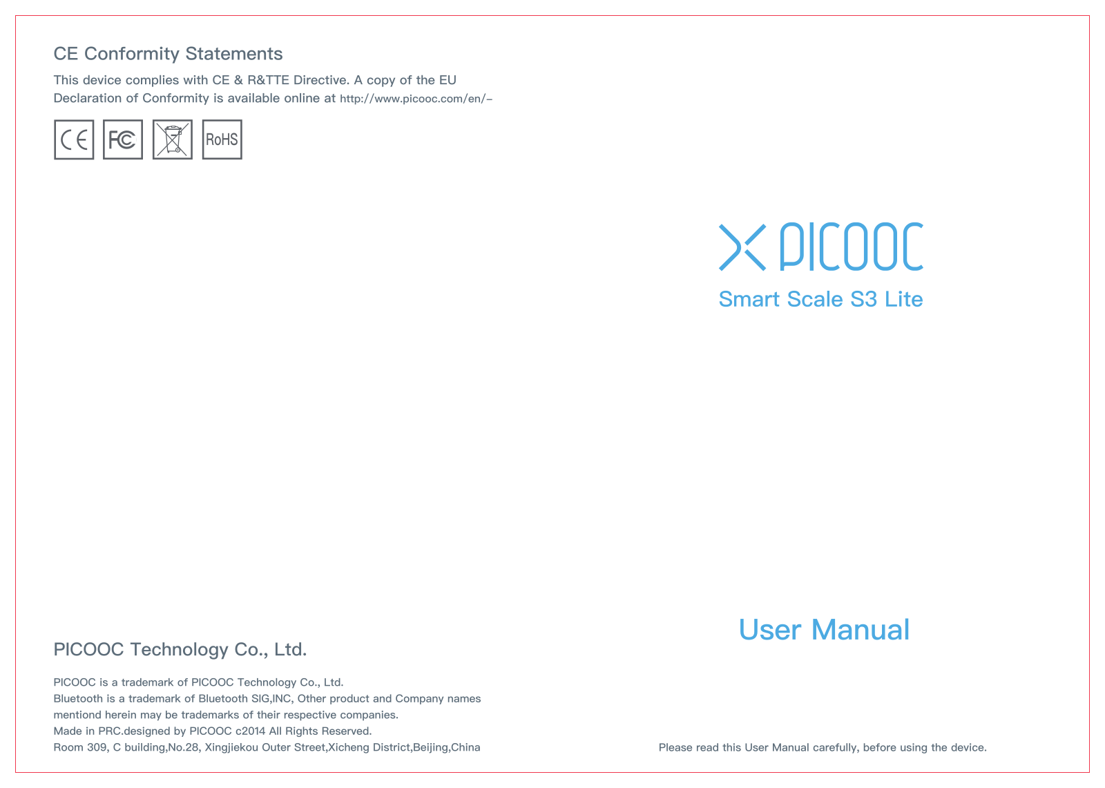 Picooc S3 Lite User Manual - ManualMachine.com