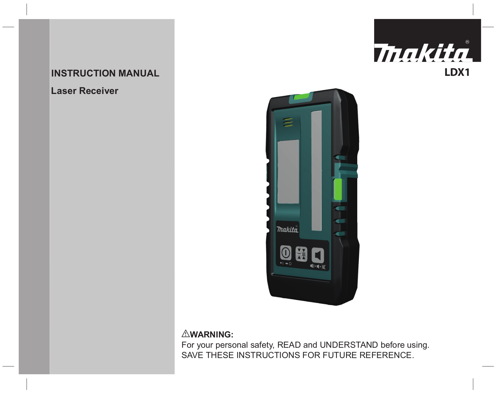 Makita LDX1 Instruction Manual