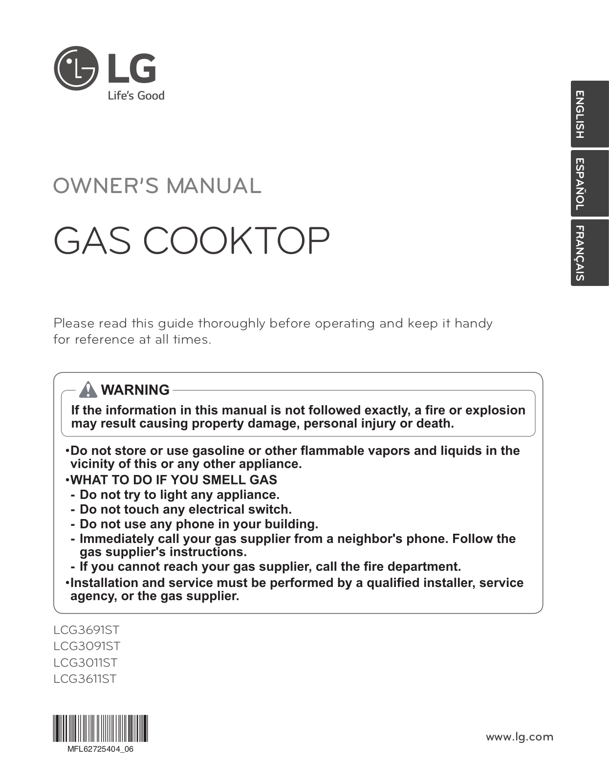 LG LCG3011ST Owner’s Manual