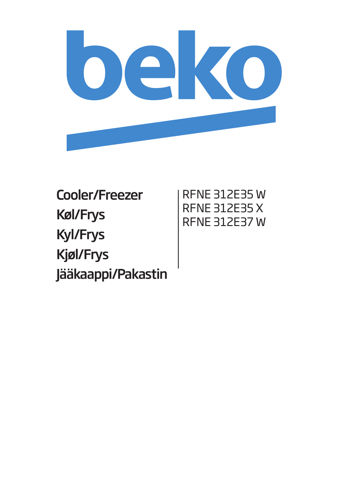 Beko RFNE 312E37 W User Manual