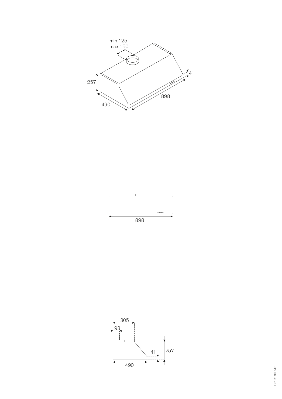 Bertazzoni KU90 PRO 1 X A User Manual