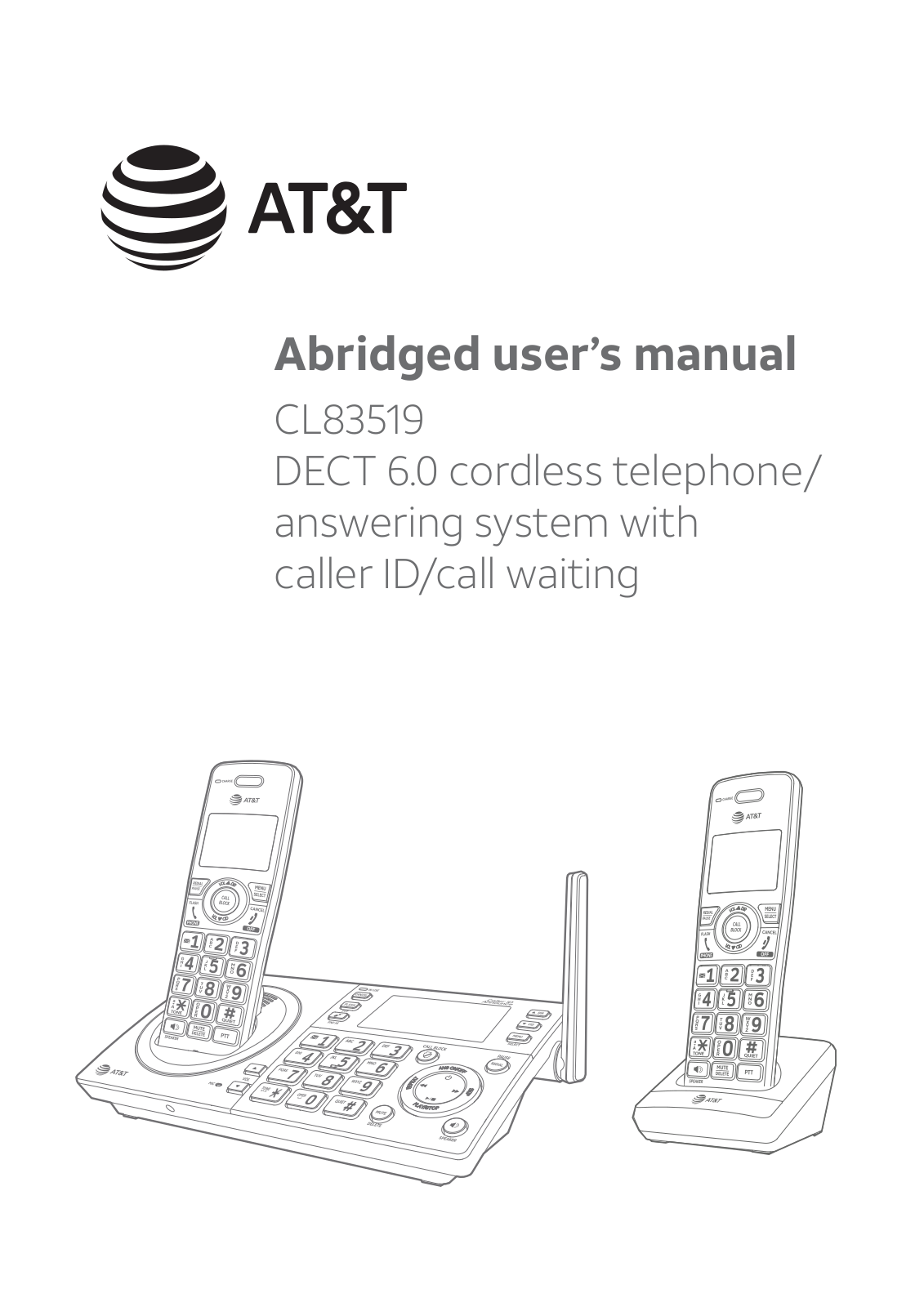 AT&T CL83519 User Manual