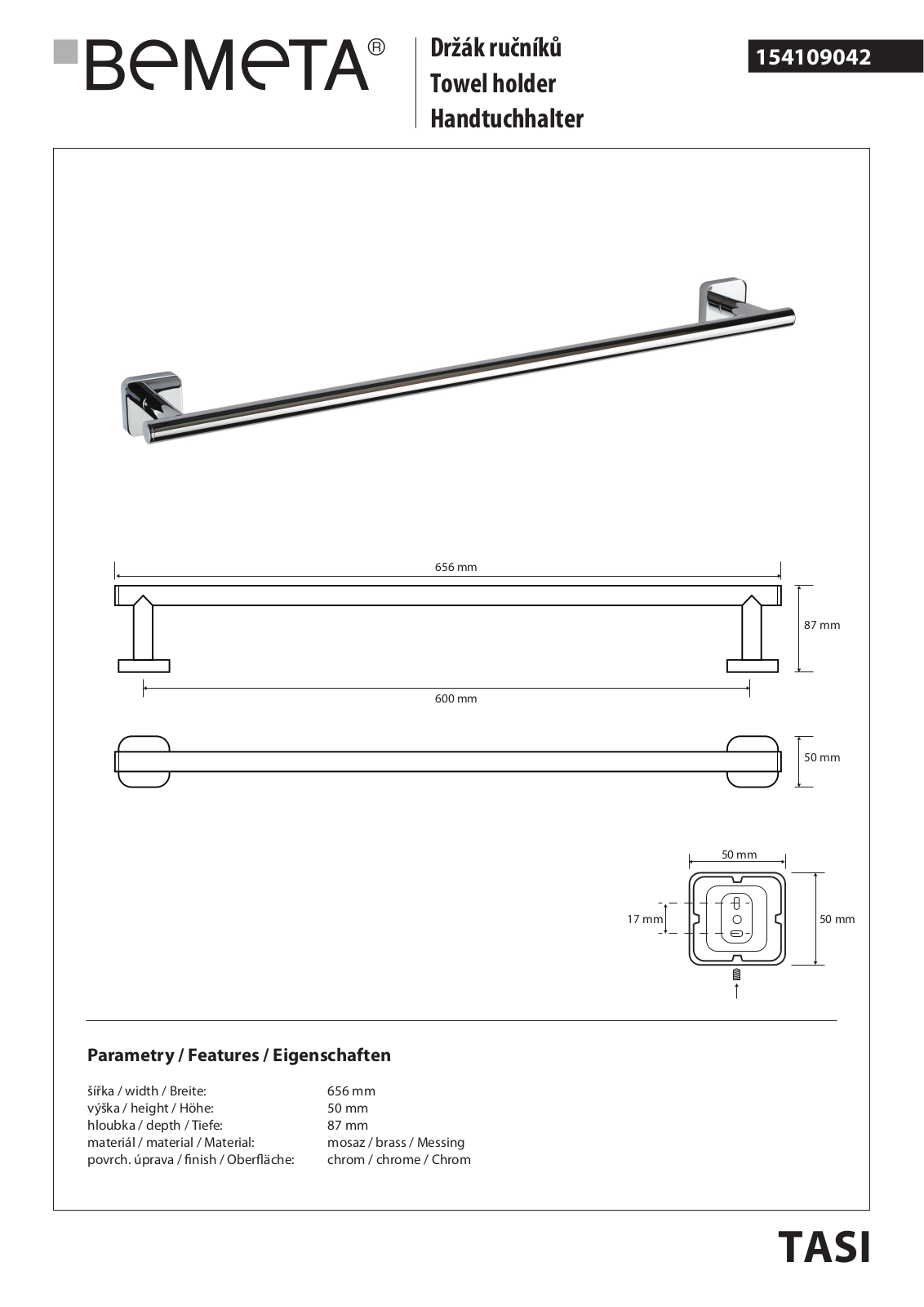 Bemeta Tasi 154104042 User guide