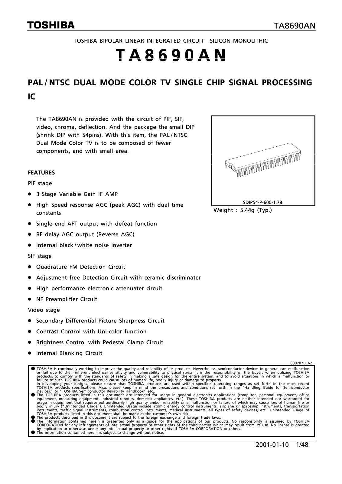 HITACHI TA8690AN Diagram