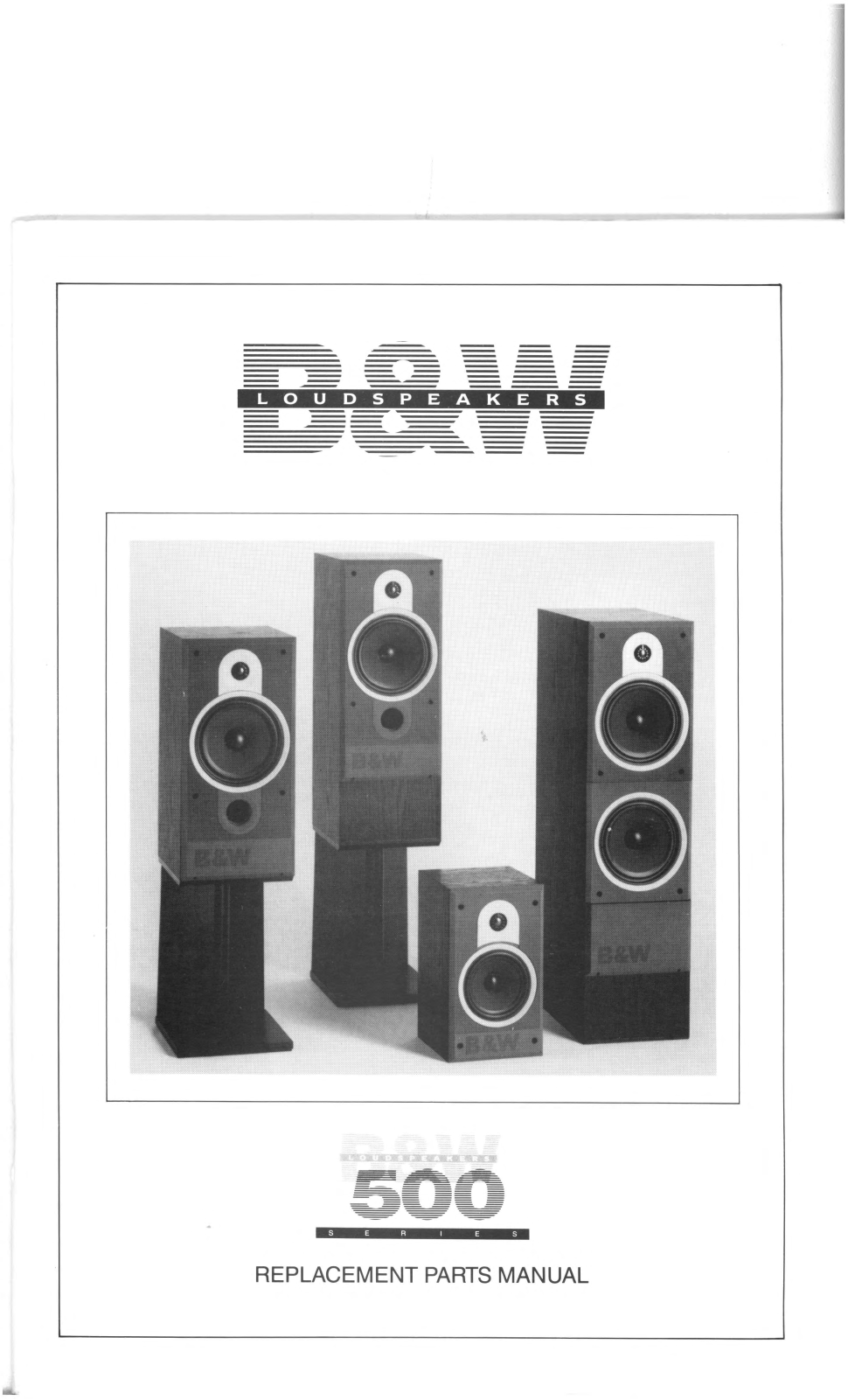 Bowers and Wilkins DM-580 Service manual