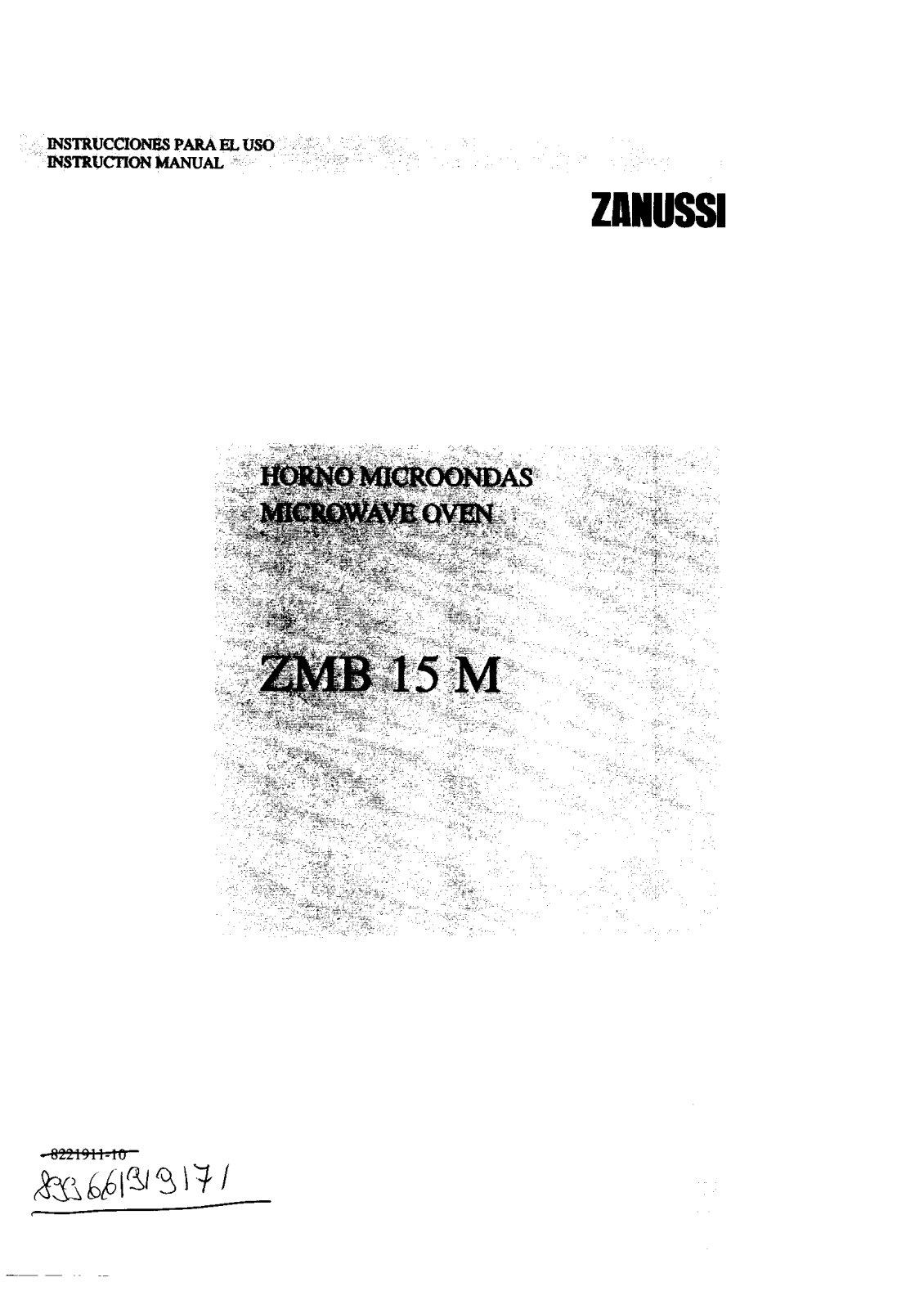 Zanussi ZMB 15 MX X User Manual