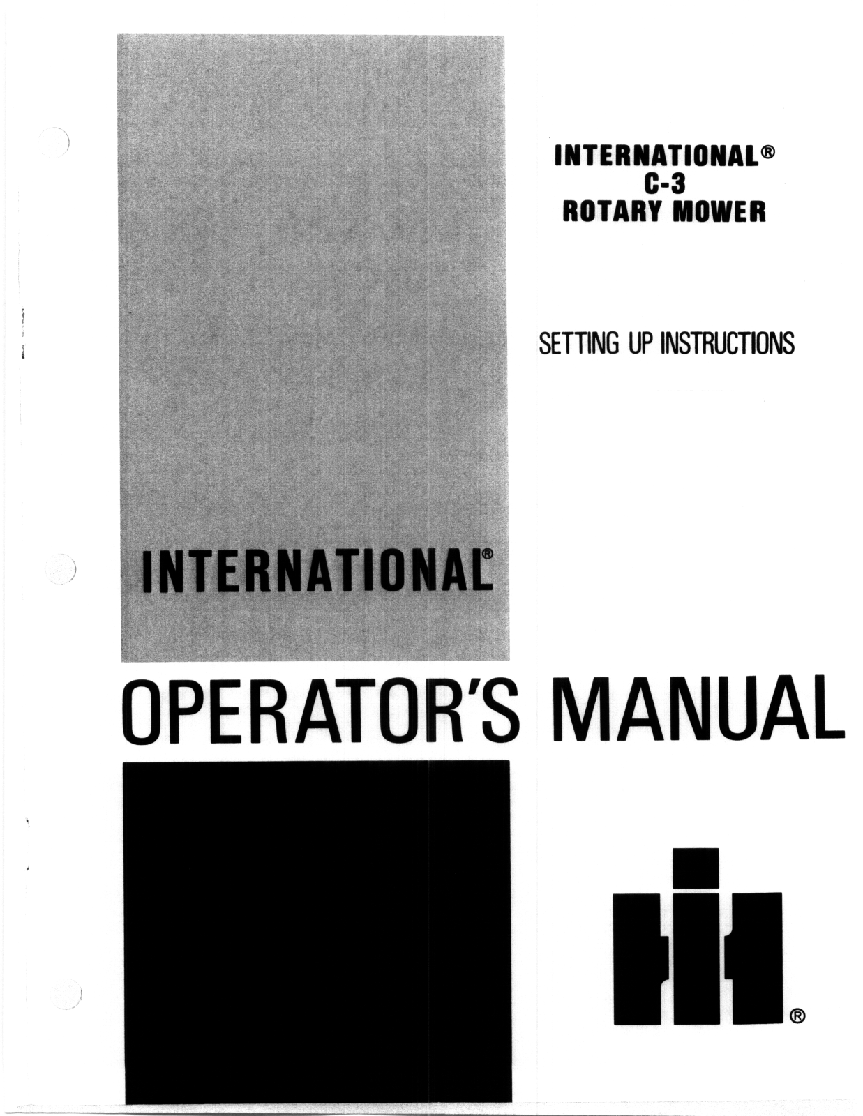 international C-3 user Manual