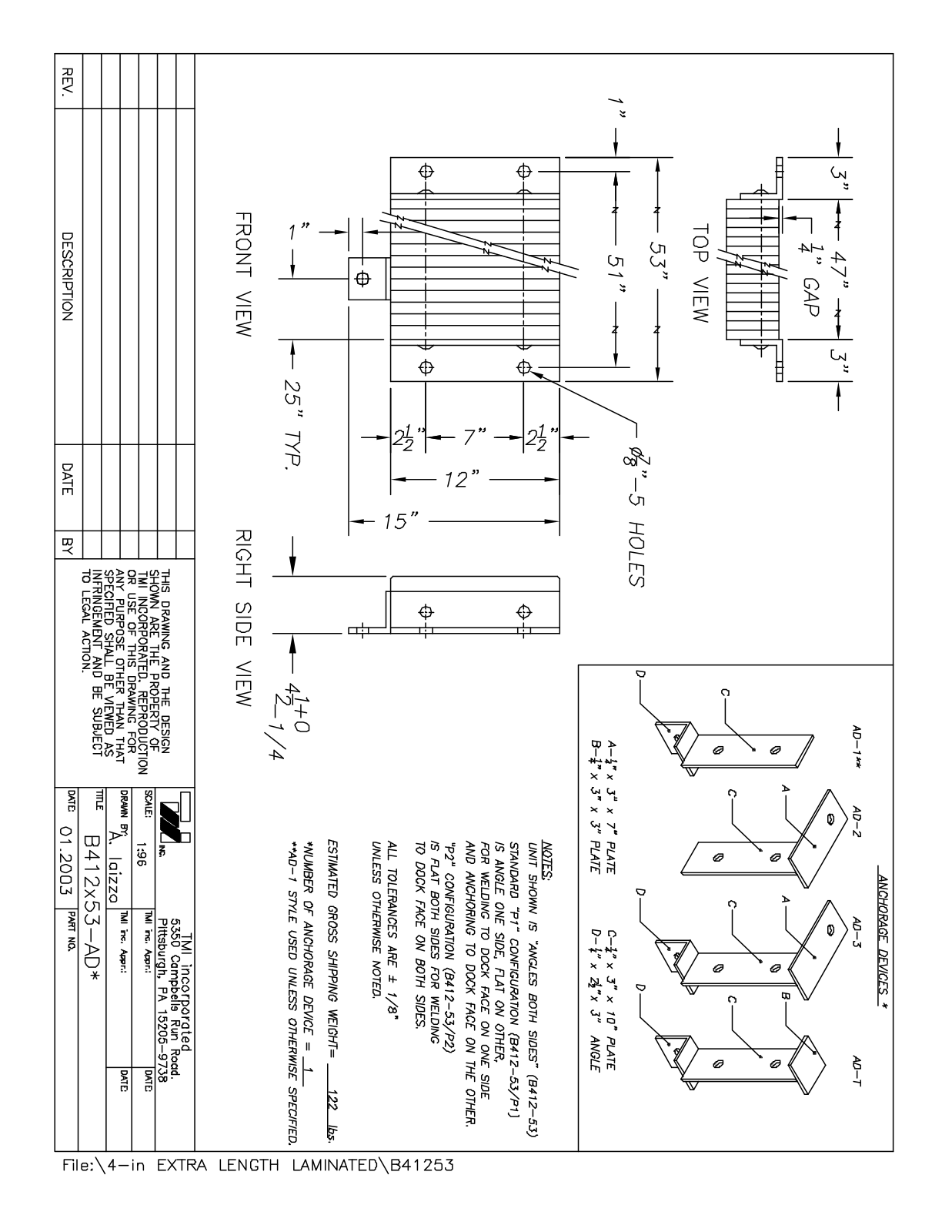 Tmi B412-53 User Manual