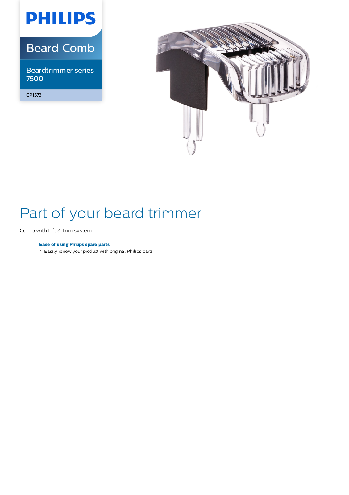Philips CP1573/01 leaflet - ManualMachine.com